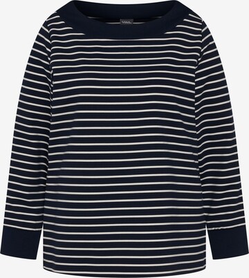 Ulla Popken Sweatshirt in Blauw: voorkant