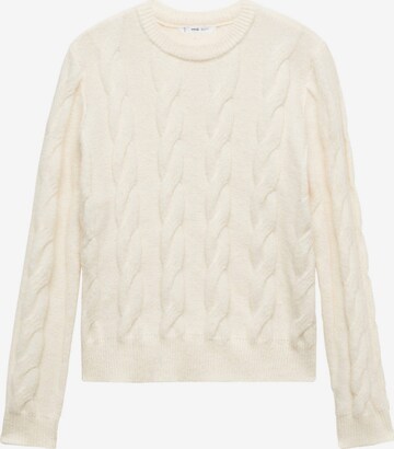 MANGO Sweater in Beige: front