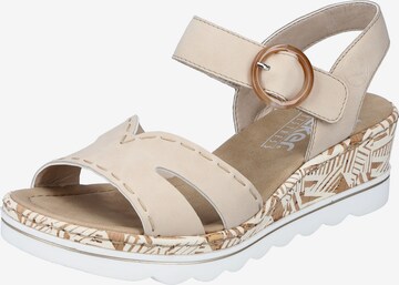 Rieker Sandals in Beige: front