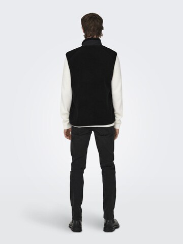 Only & Sons Vest 'Dallas' in Black
