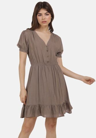 MYMO Summer Dress in Grey: front