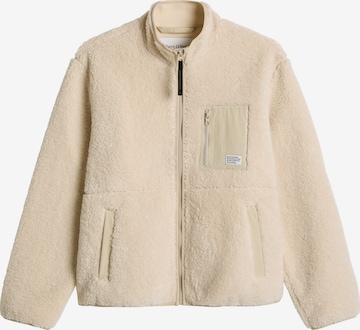 Marc O'Polo DENIM Fleecejacke in Beige: Vorderseite