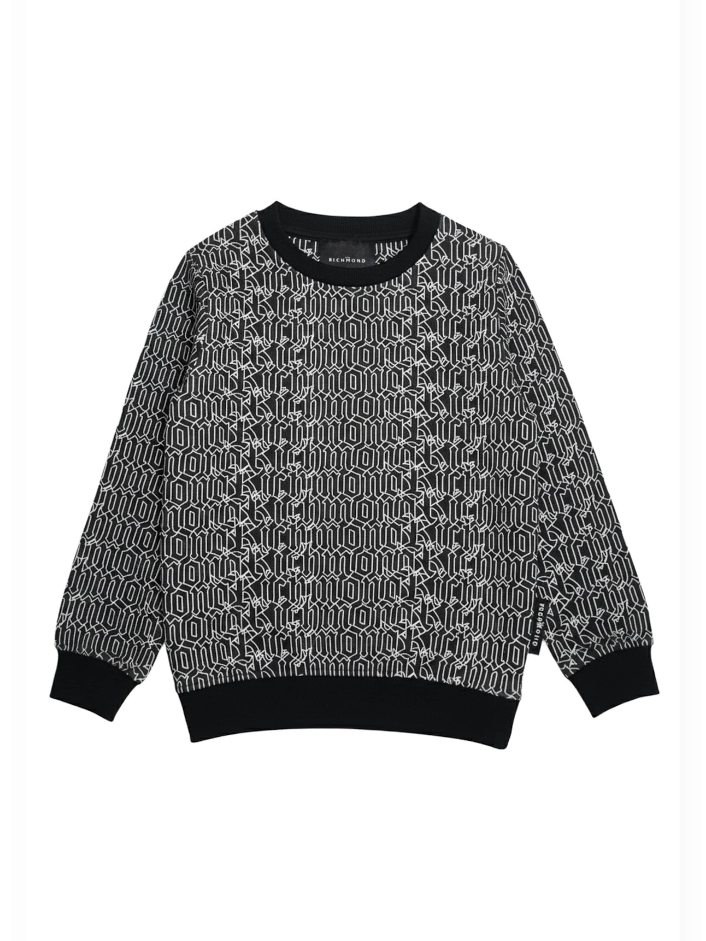 John Richmond - Sudadera 'Felpa girocollo nera per bambino' en negro: frente