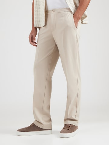 GUESS Regular Pleated Pants 'ALTON' in Beige: front