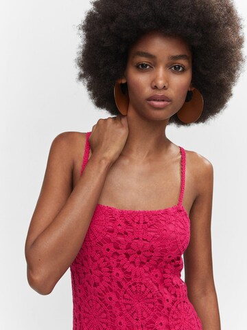 MANGO Zomerjurk 'Dalias' in Roze