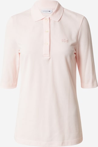 T-shirt LACOSTE en rose : devant