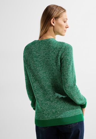 CECIL Sweater 'Mouliné' in Green