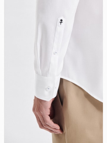 Slim fit Camicia business ' X-Slim ' di SEIDENSTICKER in bianco
