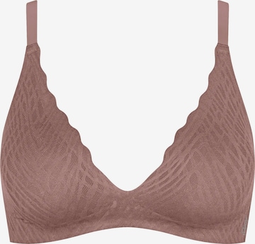 SLOGGI Biustonosz 'ZERO Feel Bliss THE UP' w kolorze brązowy: przód