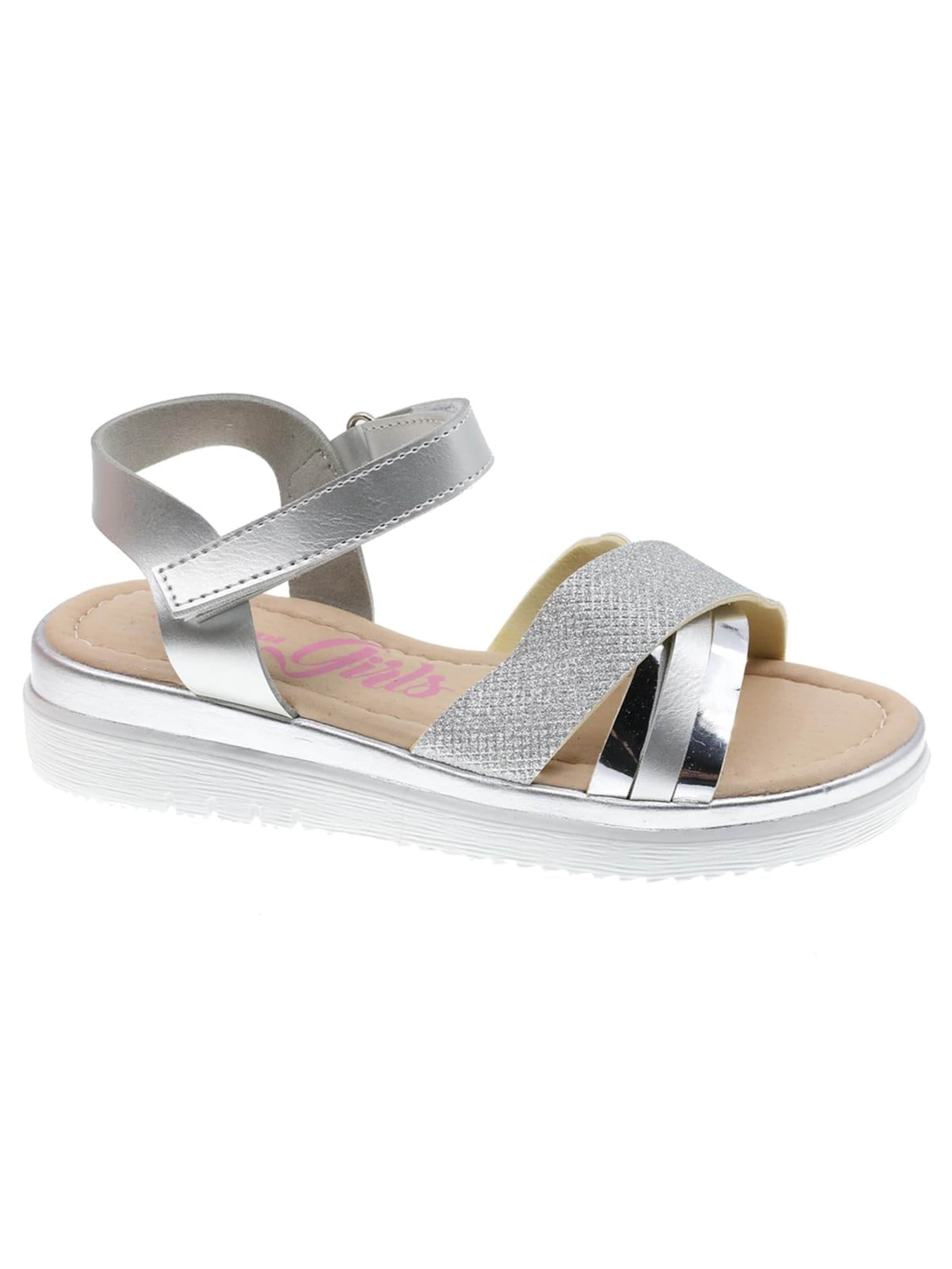 Beppi Sandalen 'Casual Sandal' in Zilver: voorkant