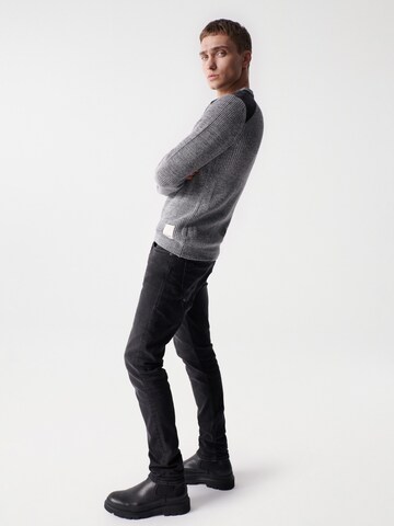 Salsa Jeans Sweater 'LOS ANGELES' in Grey