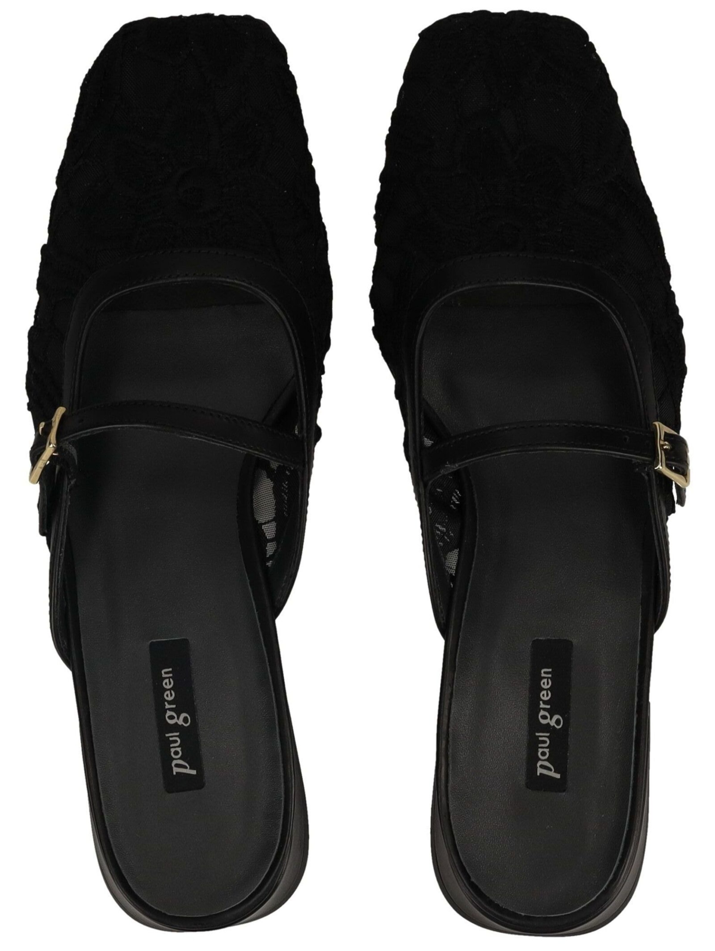 Paul Green Strap ballerina in Black