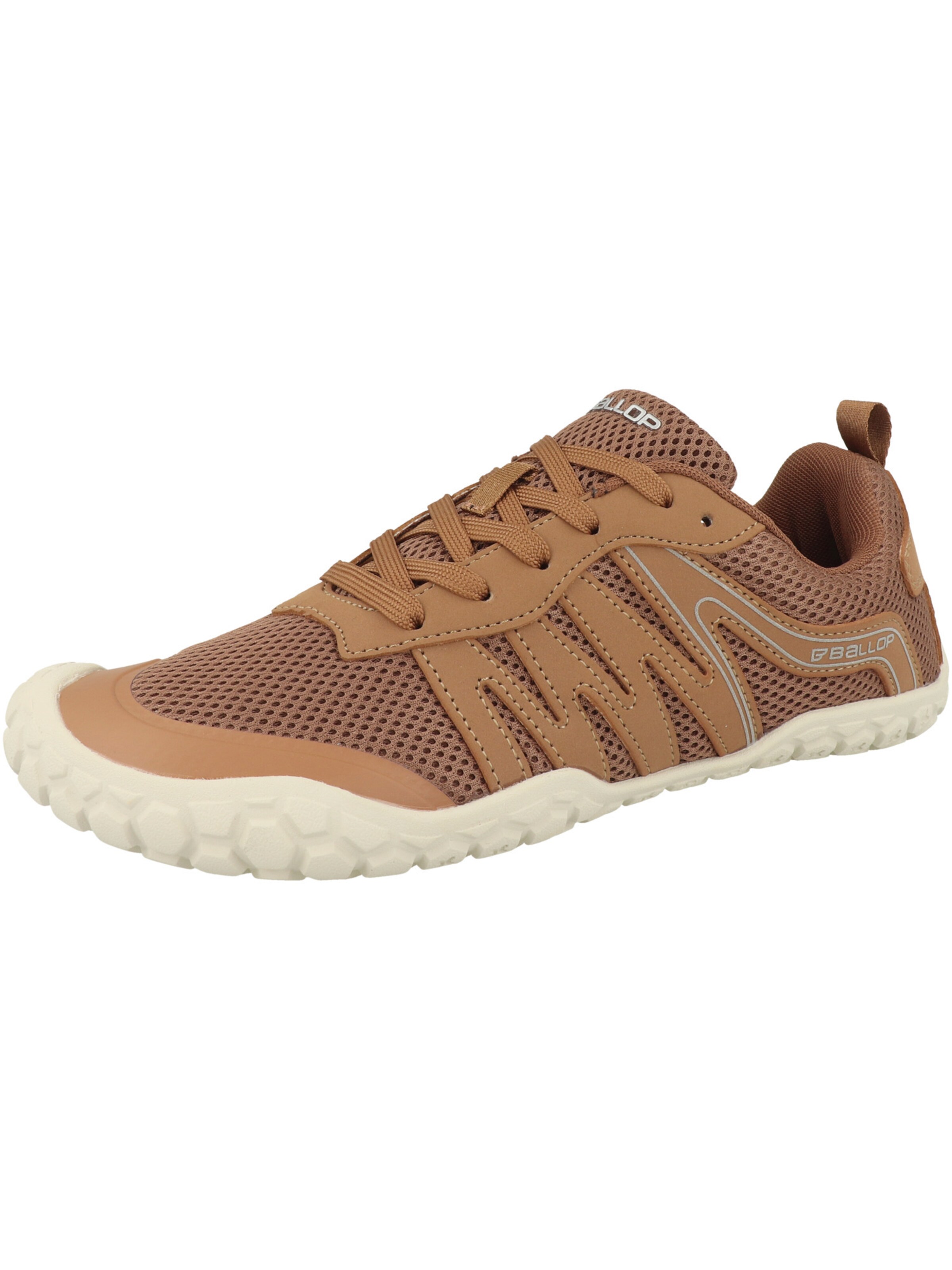 Chaussure de sport à lacets 'Pellet' Ballop en marron : devant