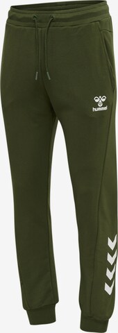 Effilé Pantalon de sport Hummel en vert