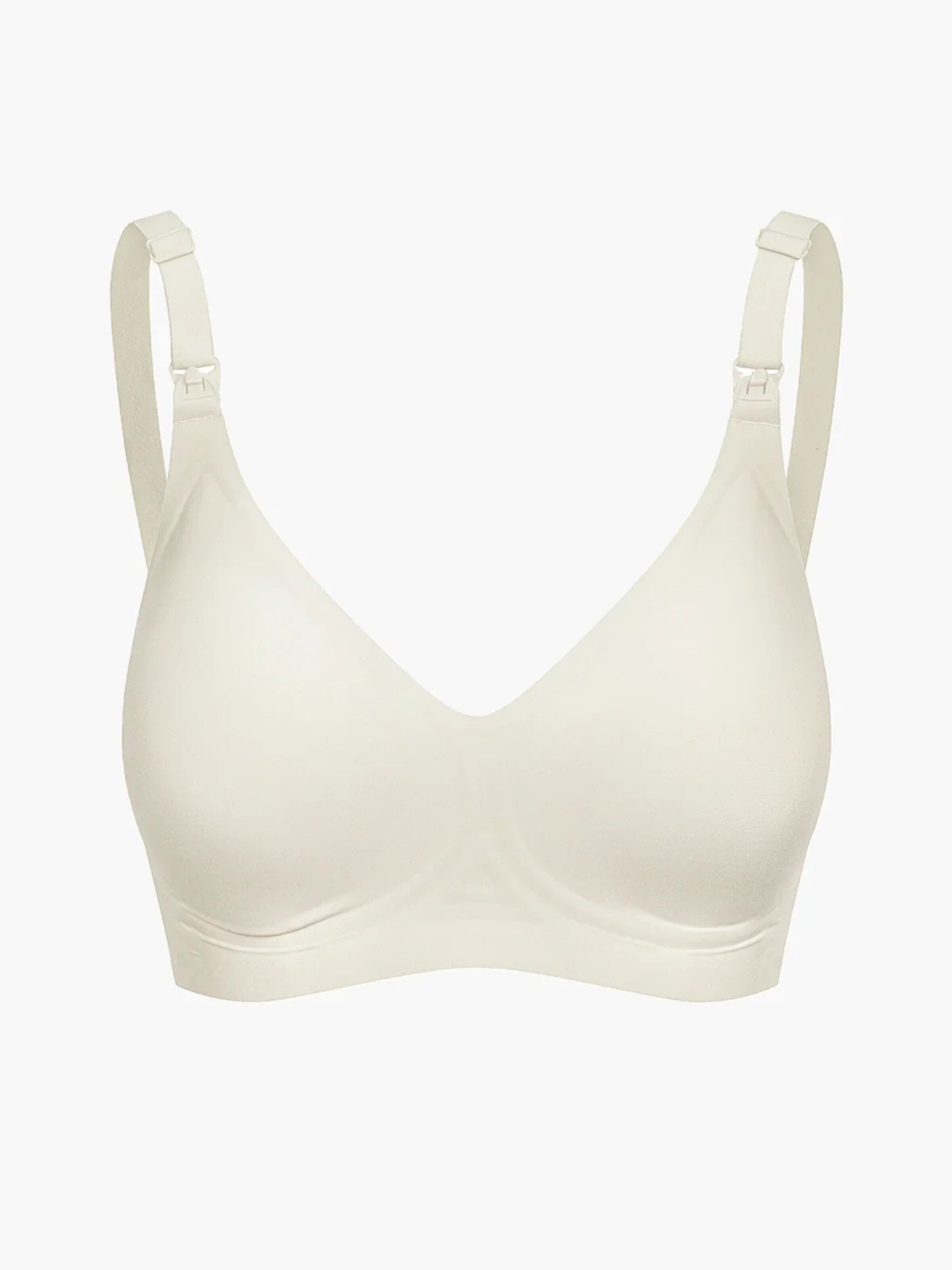 cfab (formerly creamy fabrics) Behå 'Comfort Maternity Still-BH ohne Bügel' i vit: framsida