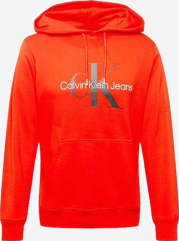 Calvin Klein Jeans Sweatshirt 'Essentials' in Rood: voorkant