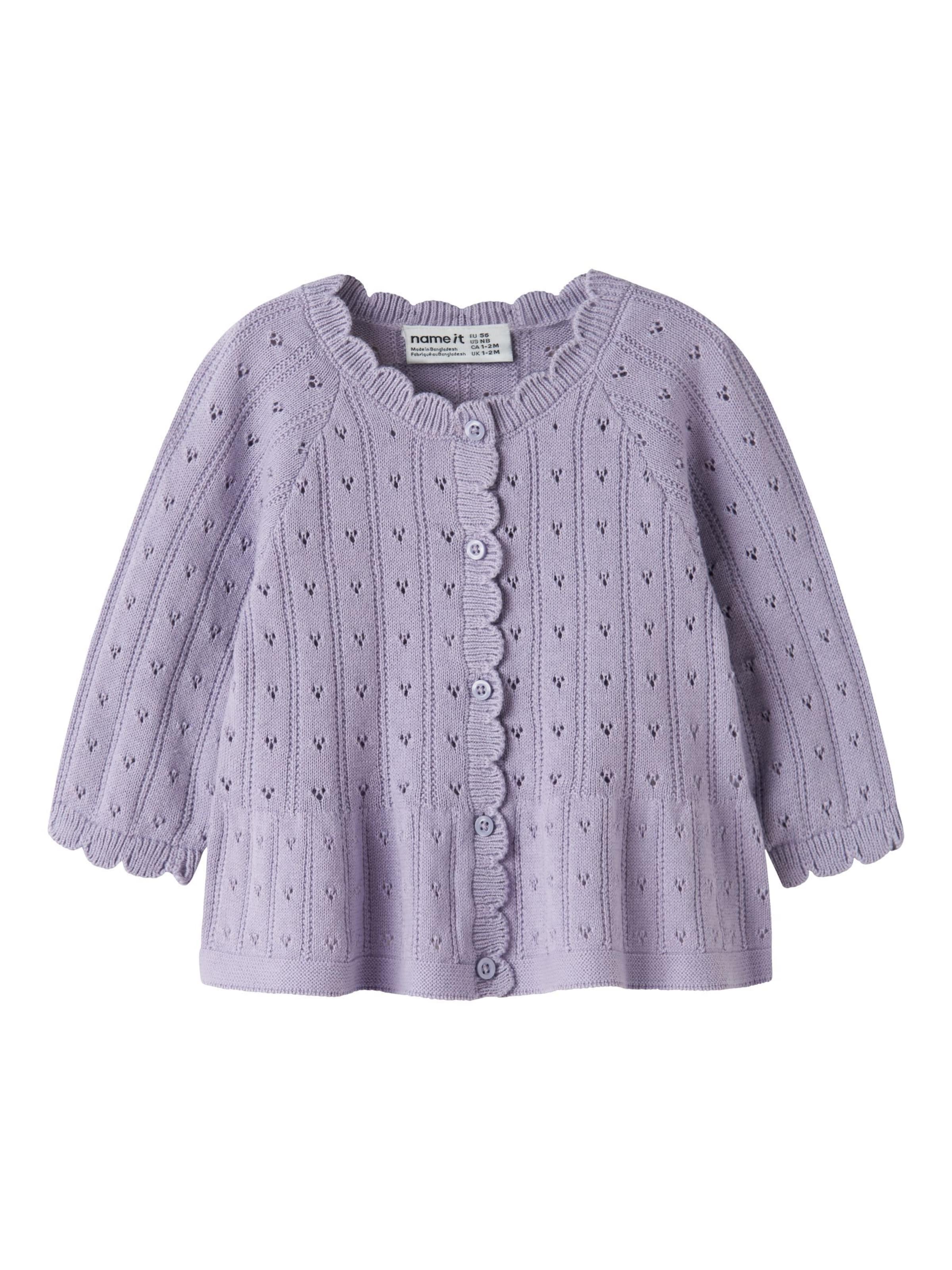 NAME IT Strickjacke in Lila: Vorderseite