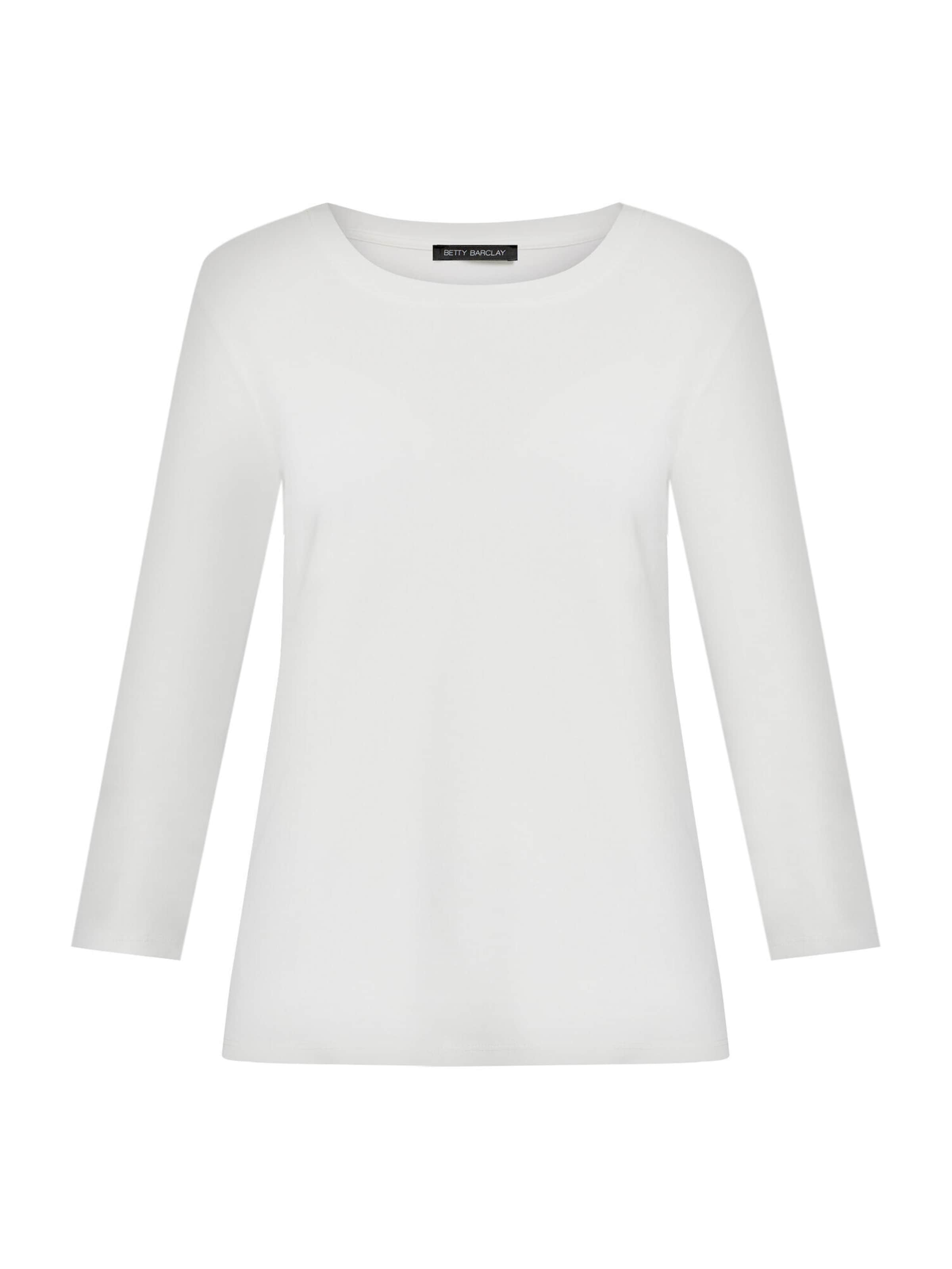 T-shirt Betty Barclay en blanc : devant