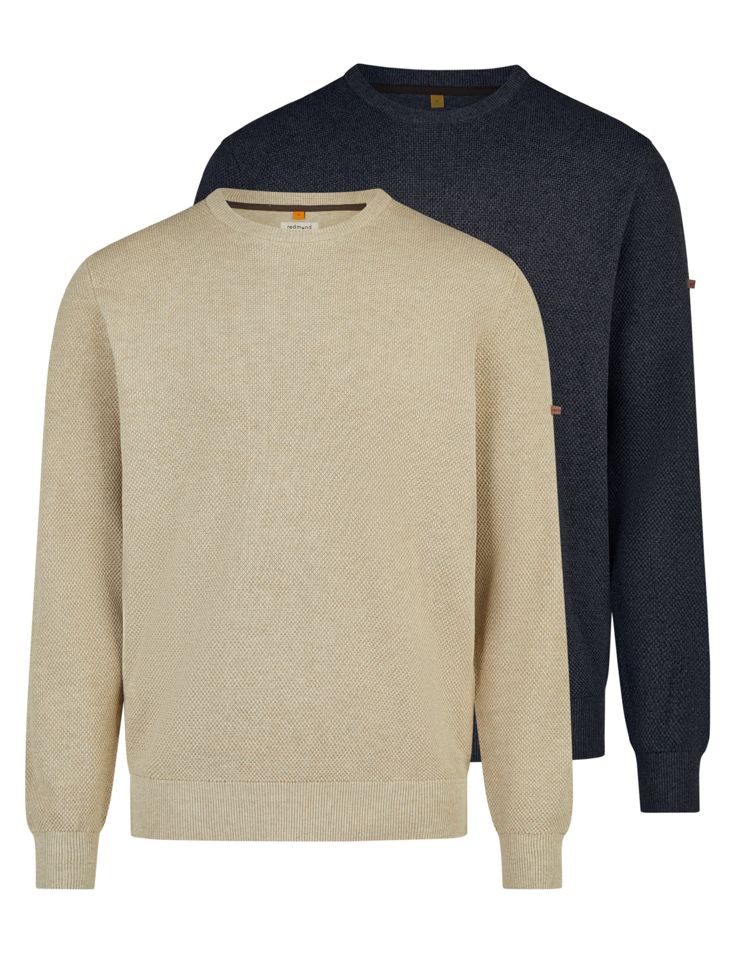 redmond Pullover 'Basic'‌‌‌‌‌‌‌‌‌‌ in Beige: Vorderseite