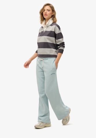 Wide Leg Pantalon 'Essential' Superdry en bleu