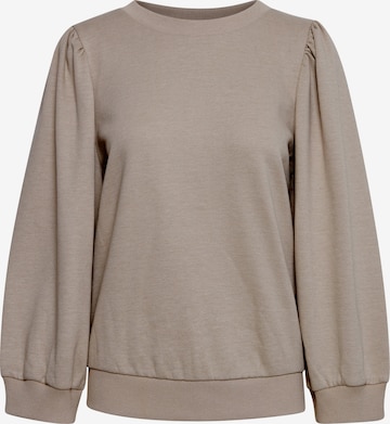 PULZ Jeans Sweatshirt 'PZSOFIA' in Beige: predná strana