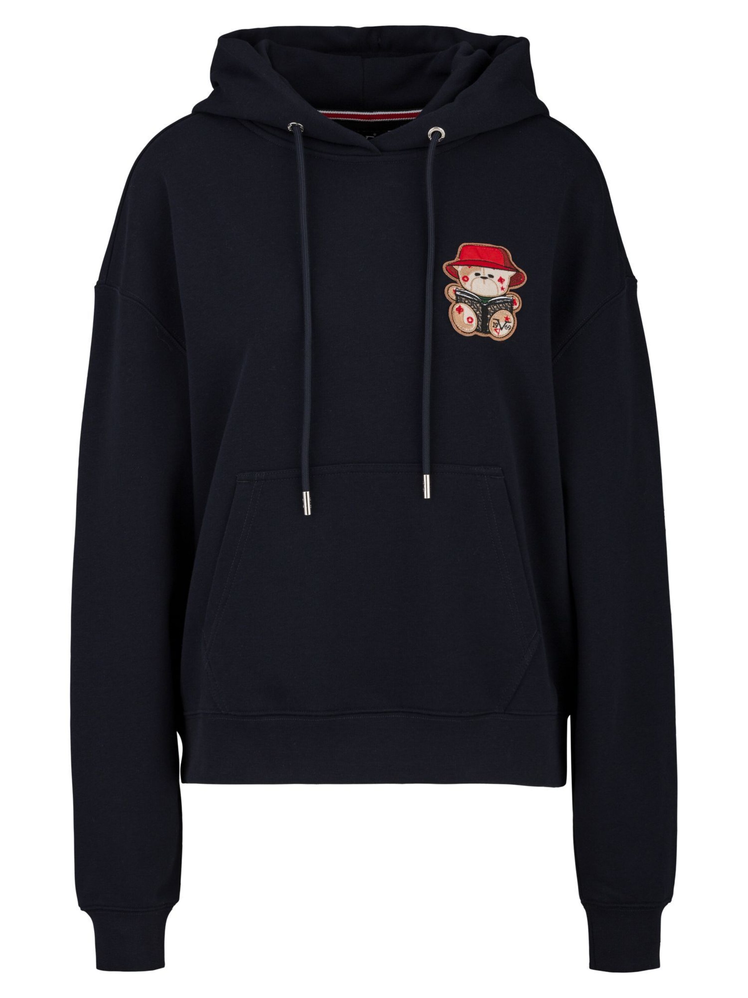 19V69 ITALIA Μπλούζα φούτερ 'Kara Bucket' σε μπλε: μπροστά