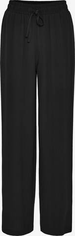 OPUS רגל רחבה מכנסיים 'Mikali' בשחור: מלפנים