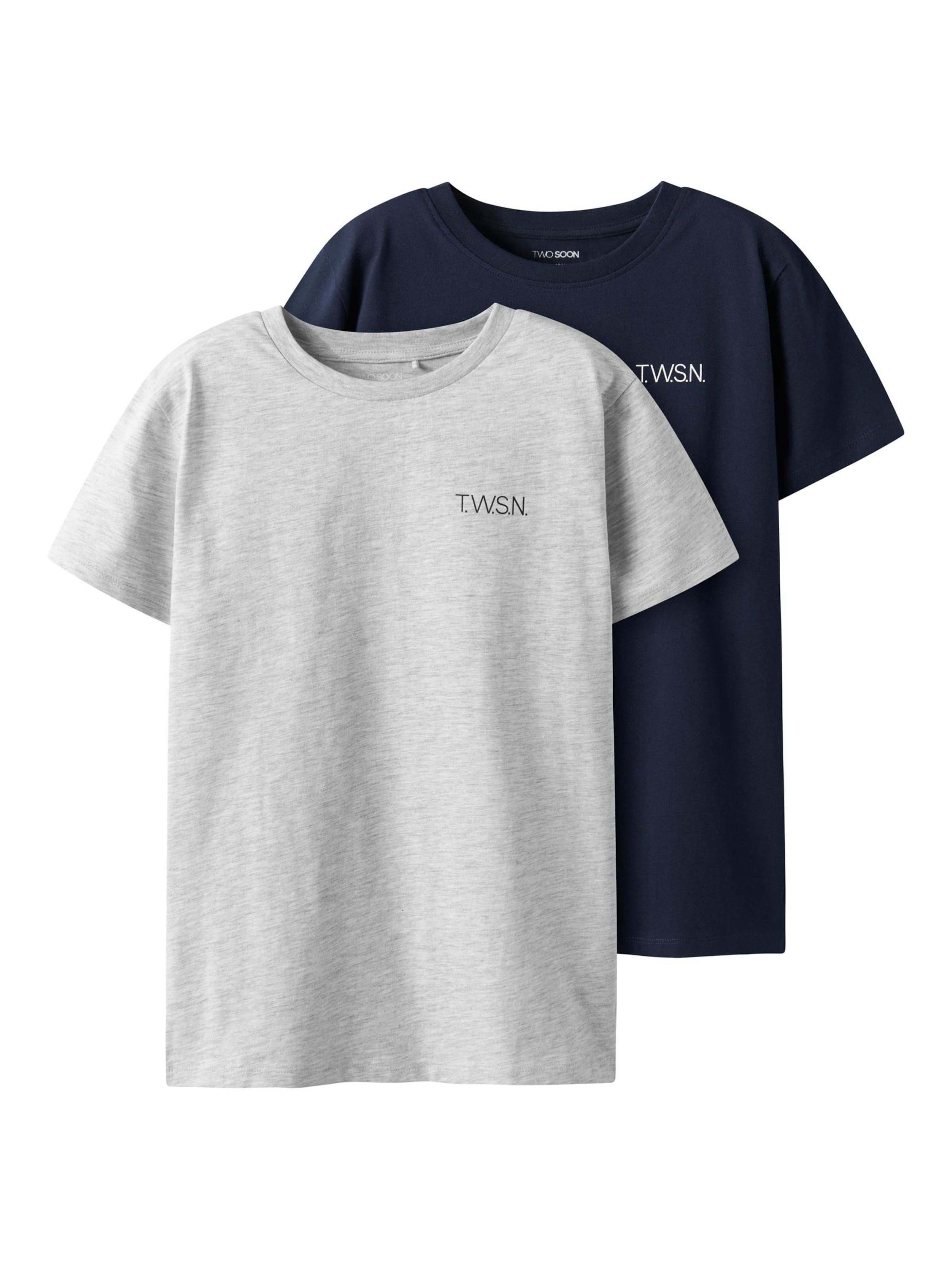 TWO SOON Μπλουζάκι σε μπλε: μπροστά