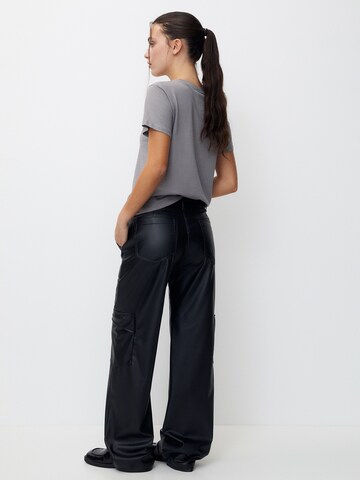 Loosefit Pantalon cargo Pull&Bear en noir