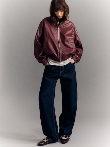 Bershka Baggy Džíny – modrá