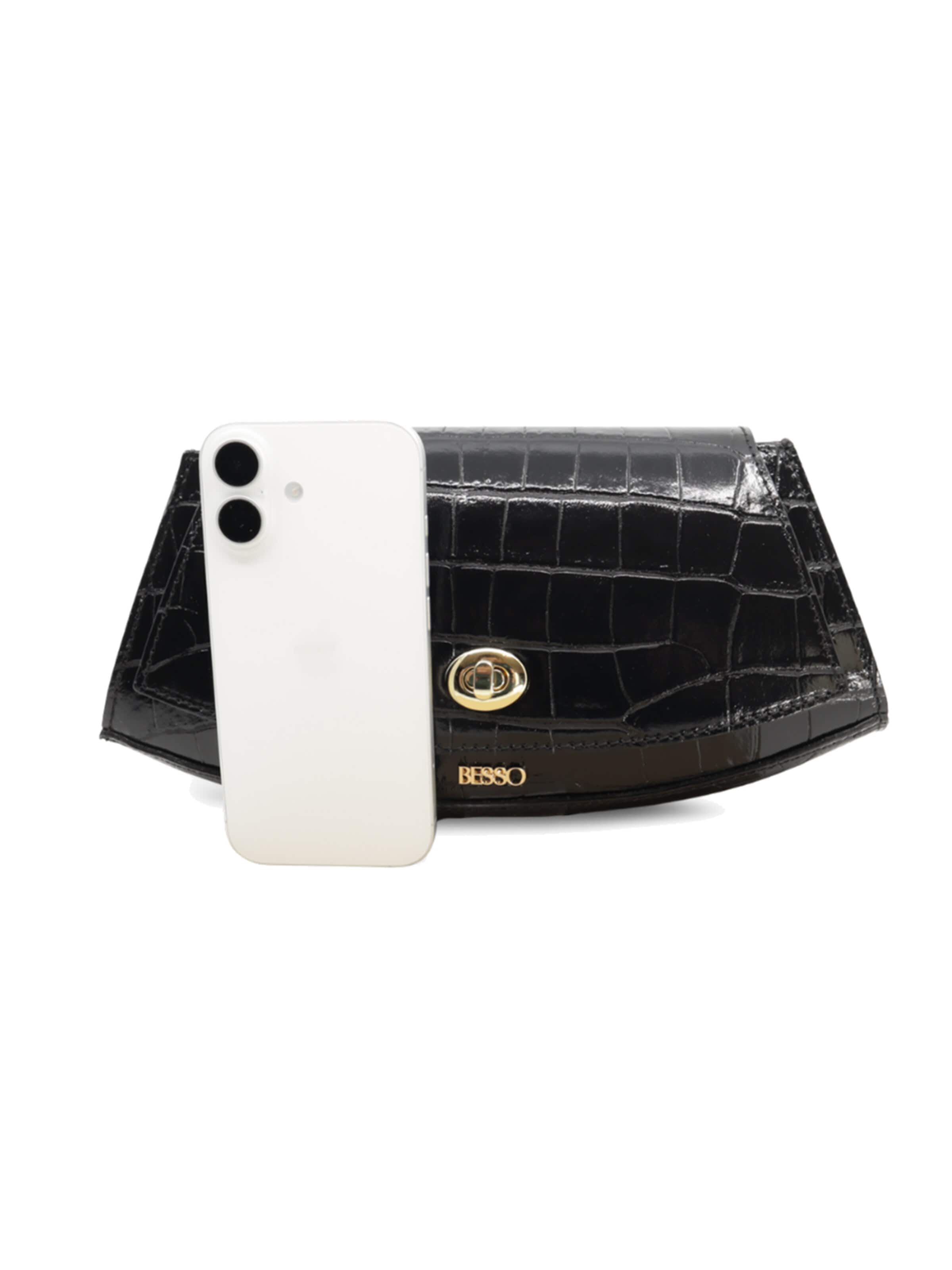 BESSO Handtasche 'Fascino Eclettico'‌‌‌‌‌‌‌‌ in Schwarz