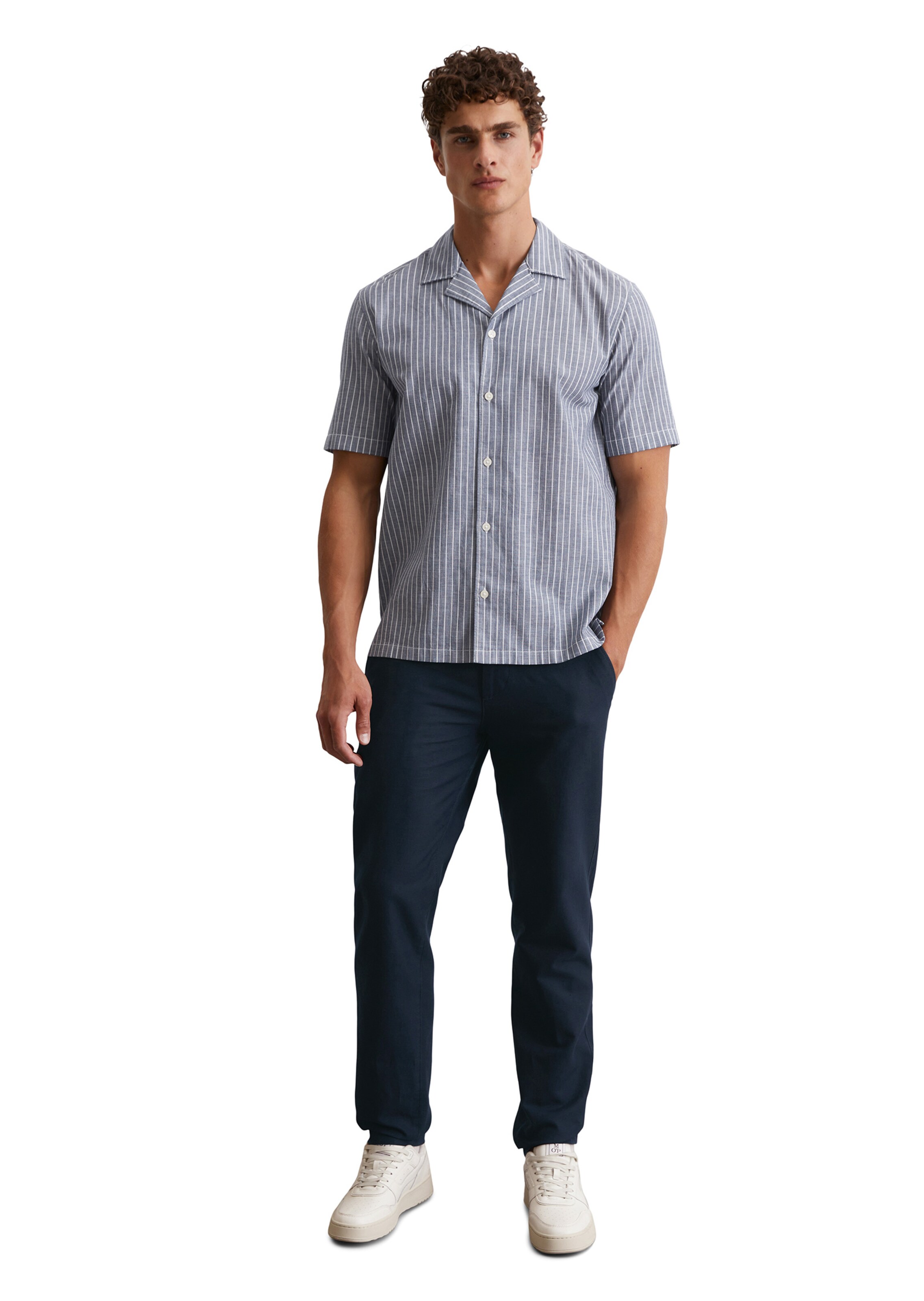 Marc O'Polo Regular fit Overhemd in Blauw