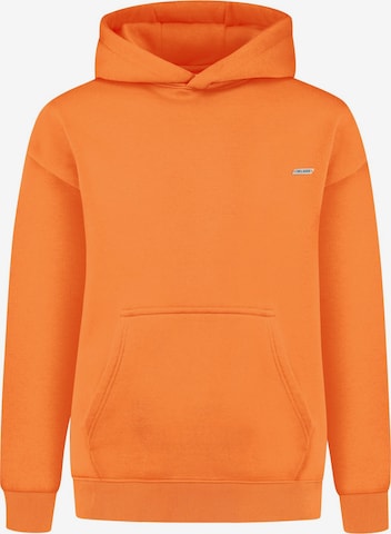 Smilodox Zip-Up Hoodie in Orange: front