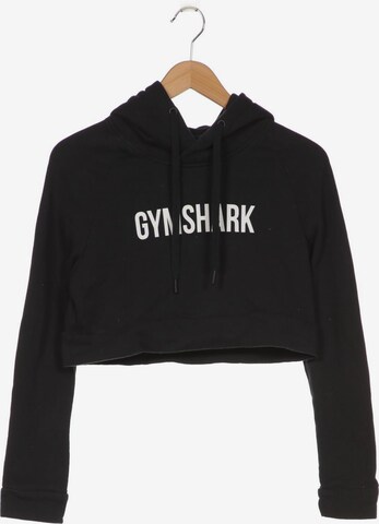 GYMSHARK Sweatshirt & Zip-Up Hoodie in S in Black: front