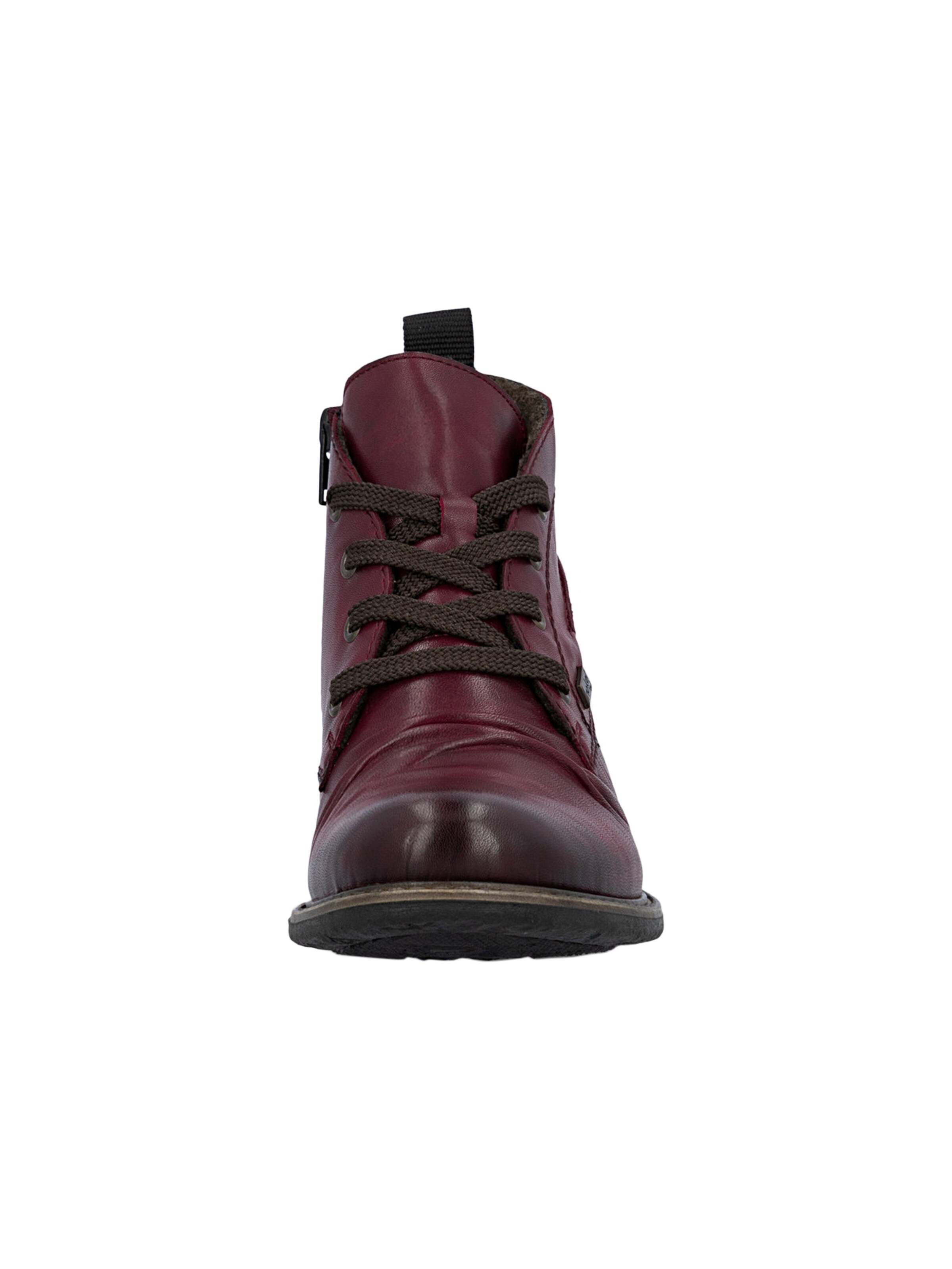 Bottines 'Lederstiefeletten „Odeon“' Rieker en rouge