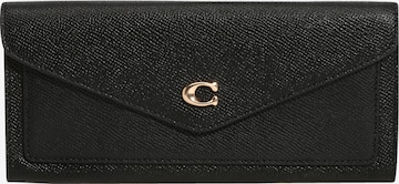 COACH Wallet in Black: front