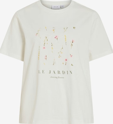 Tricou 'VISYBIL GARDEN' de la VILA pe alb: față