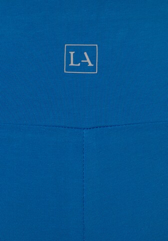 LASCANA Skinny Sporthose in Blau