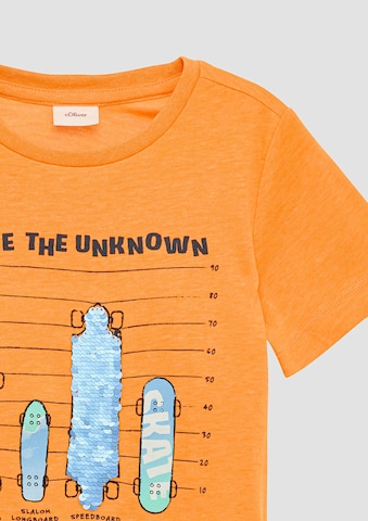 s.Oliver T-Shirt in Orange