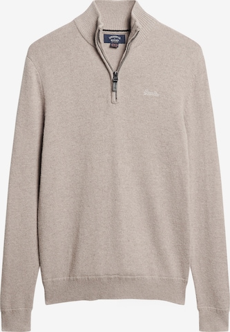 Pull-over 'Essential' Superdry en beige : devant