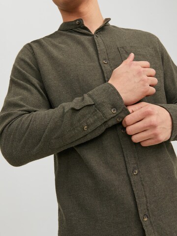 Coupe regular Chemise 'JJBand' JACK & JONES en vert