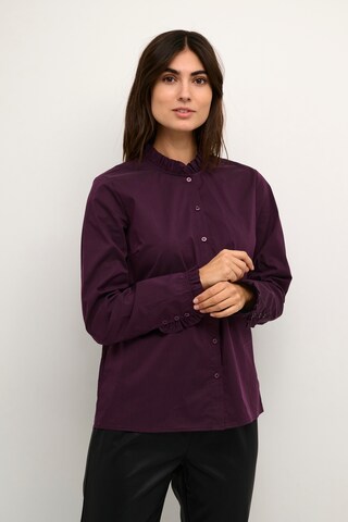 CULTURE Blouse 'Antoinett' in Purple: front