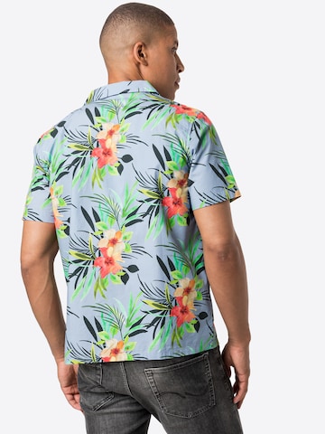 KnowledgeCotton Apparel Regular fit Button Up Shirt 'Wave' in Mixed colors