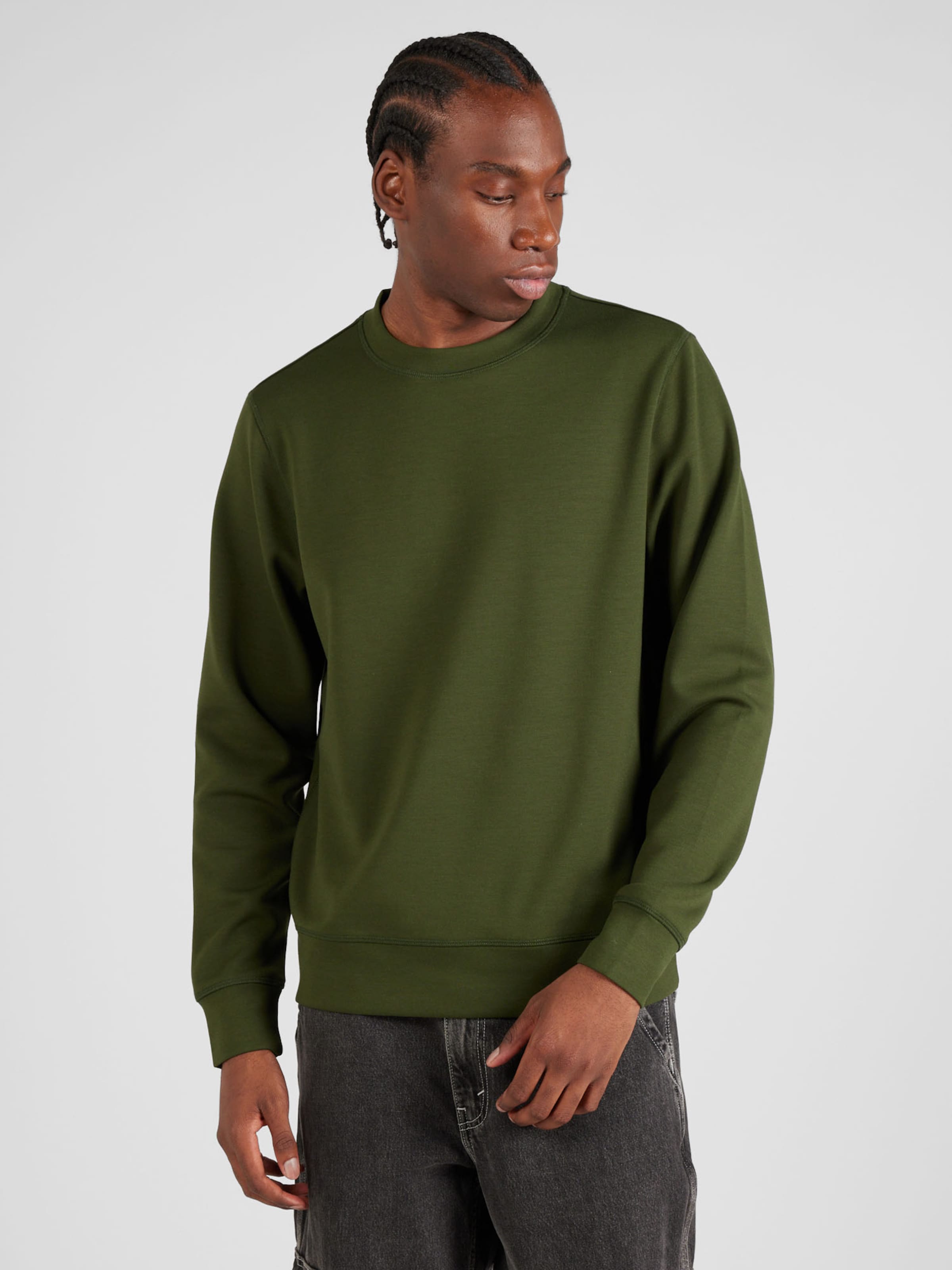 Casual Friday Sweatshirt Sebastian in Olive ABOUT YOU