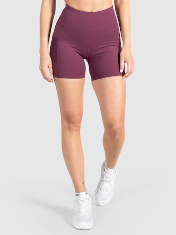 Skinny Pantalon de sport 'Althea Pro' Smilodox en violet : devant