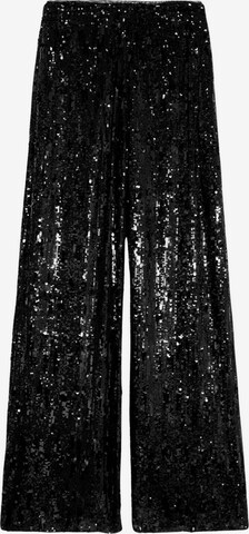 Wide Leg Pantalon Marks & Spencer en noir : devant