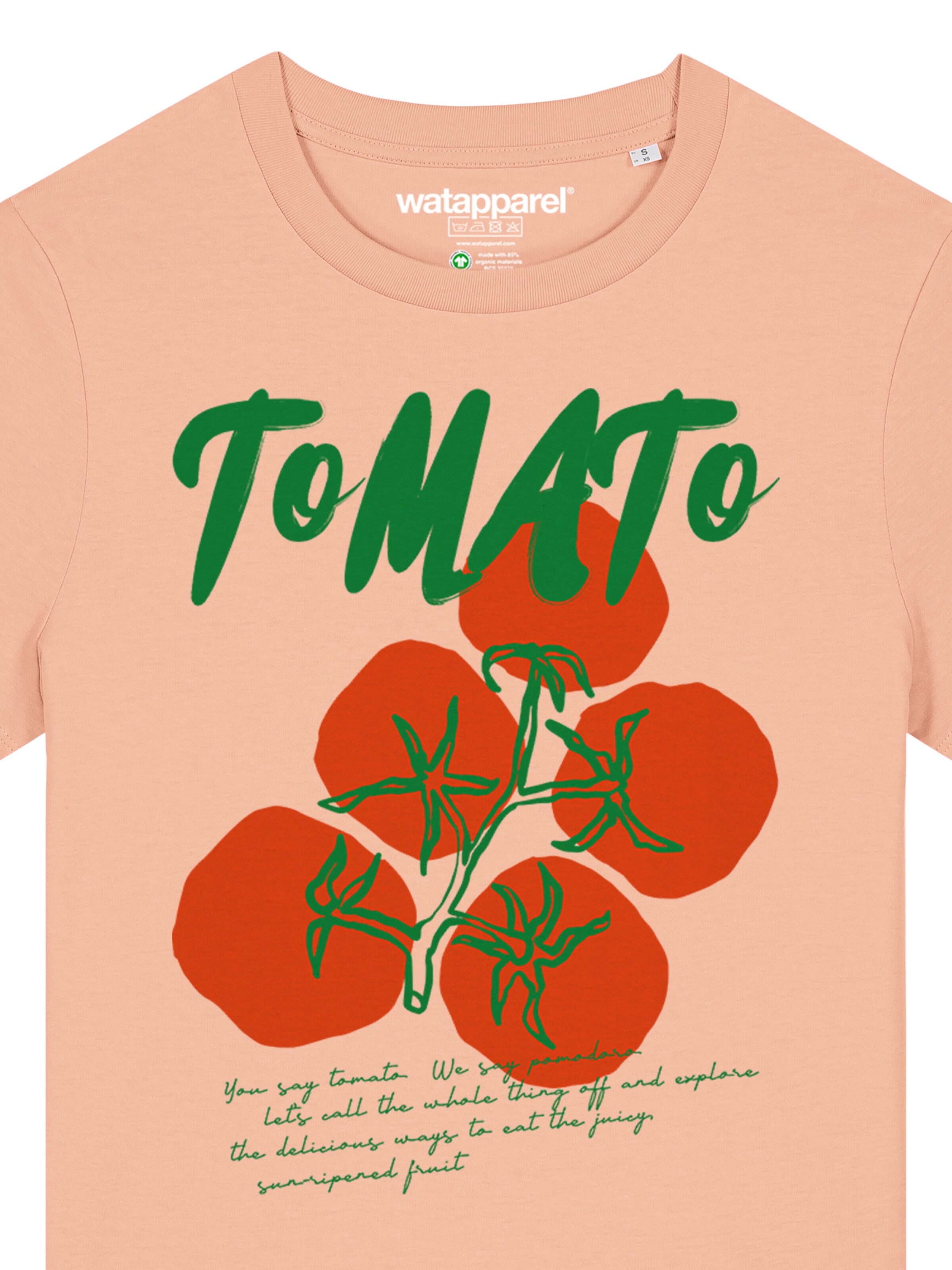 Watapparel T-Shirt 'Tomato' in Orange