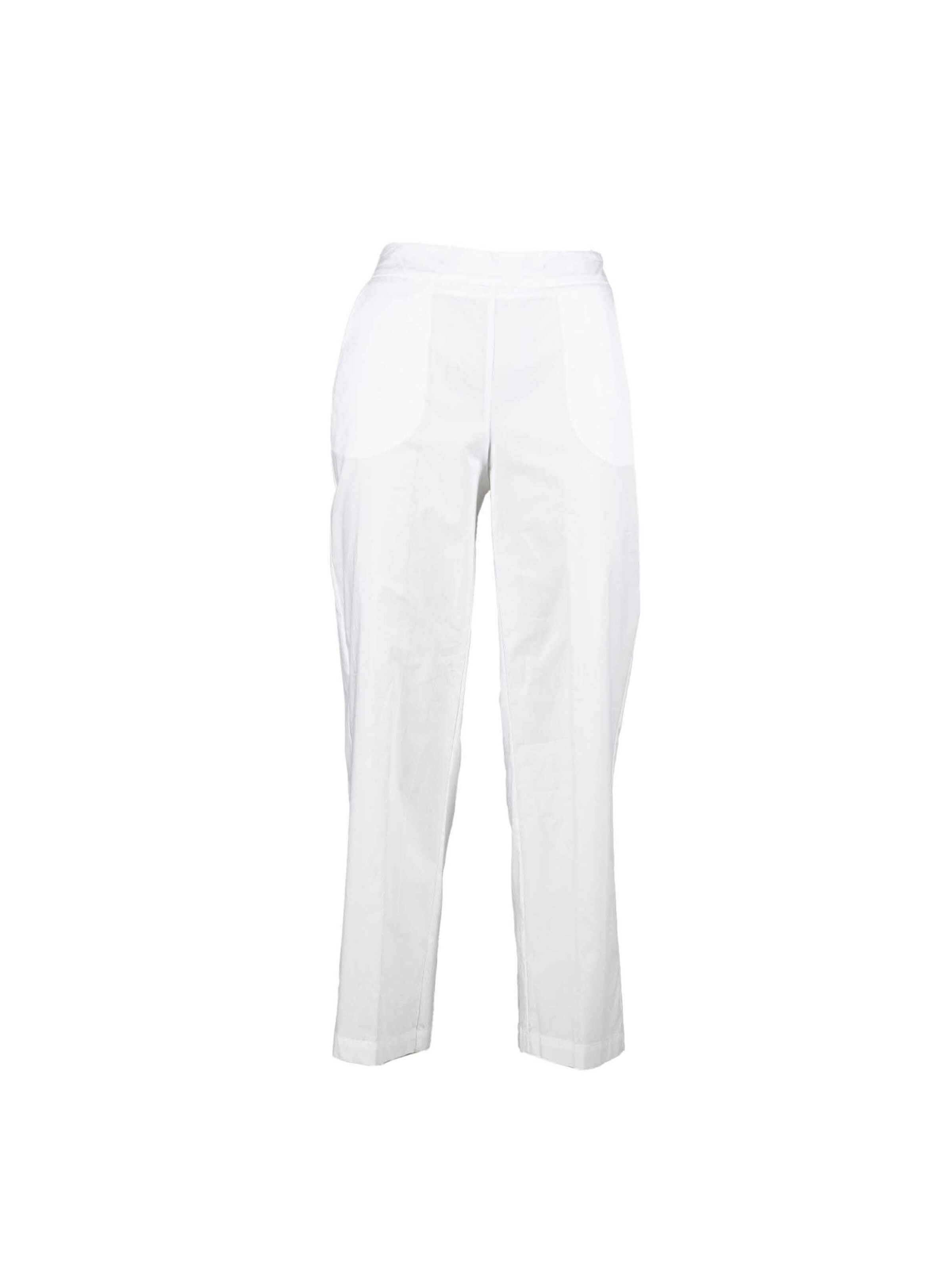 Manila Grace Regular Broek in Wit: voorkant
