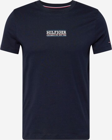 T-Shirt TOMMY HILFIGER en bleu : devant