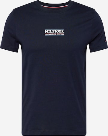 T-Shirt TOMMY HILFIGER en bleu : devant